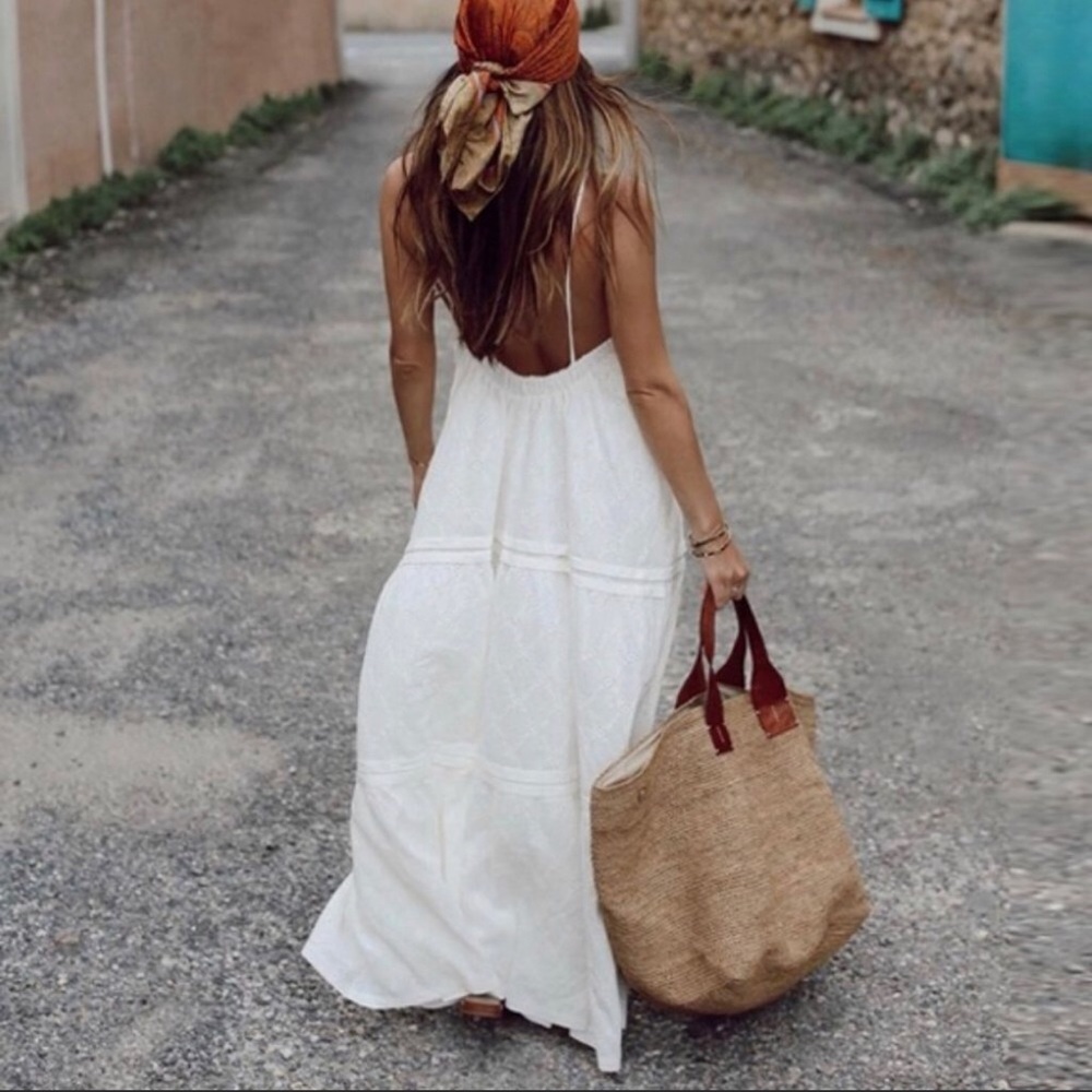 LONG TEXTURED DRESS
